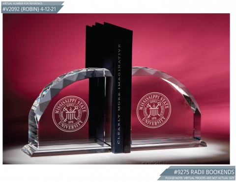Crystal Bookends