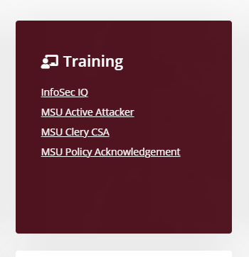 Employee Training Card